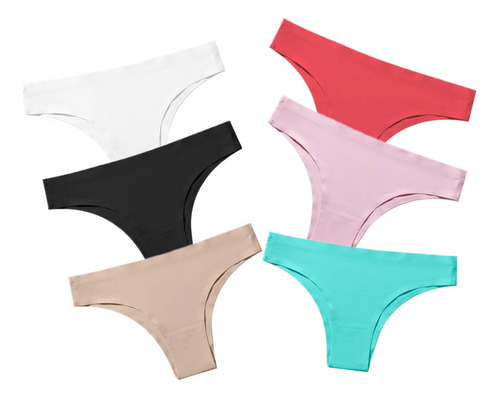 7 Piezas Boxer De Mujer Calzones Sin Costura Bragas Dama