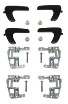 Comprar Kit Maçanetas Suportes Pinos Metal Gol Parati G2 G3 (preto)