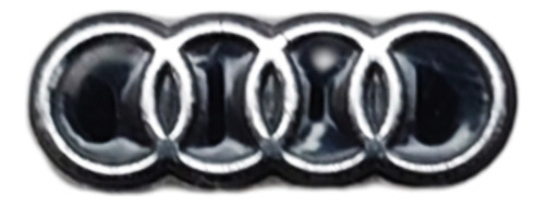 Logo Para Llave Audi Negro Cromado
