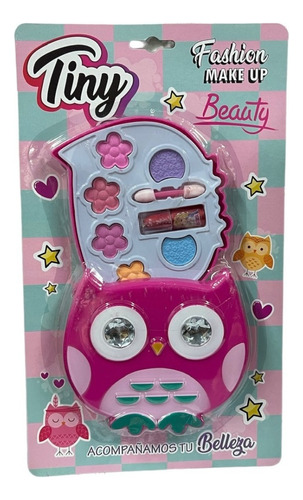 Set De Maquillaje De Juguete Para Niñas Buho Tiny 3150