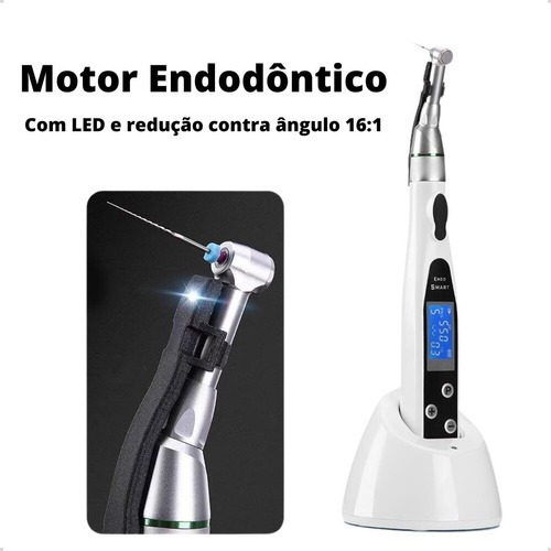 Motor Endodontia Sem Fio 16:1 Reciprocante Rotatório Led