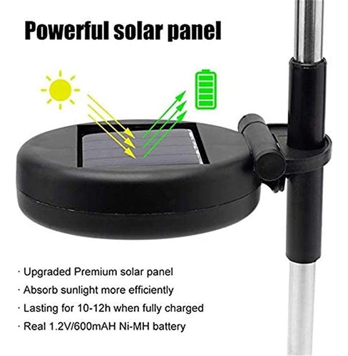 Para Kit 4 Led Luz De Diente De León Solar Exterior