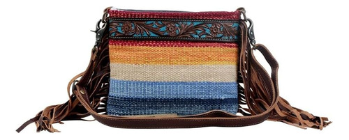 Bolso Myra Bag Etched Rainbow Hecho A Mano Algodón Reciclado