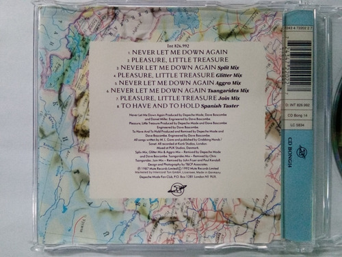 Cd Depeche Mode Never Let Me Down Again (Usado)