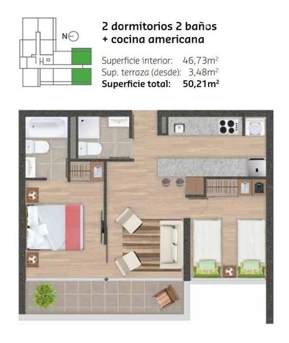 Imagen 21 de 21 de Departamento En Venta De 2 Dorm. En Ñuñoa