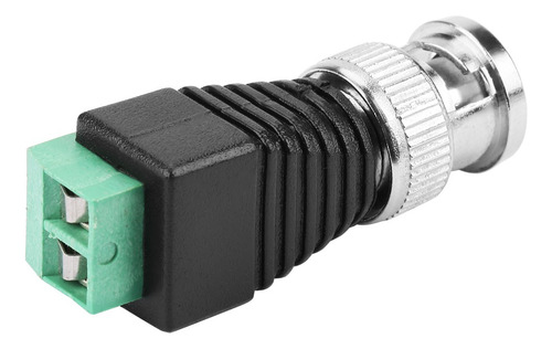 10x Conectores Bnc Macho Con Terminal Verde Cctv