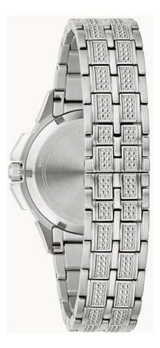 Reloj Bulova Octava 96l305 Cristales Original Dama Color De La Correa Plateado Color Del Bisel Plateado Color Del Fondo Plateado
