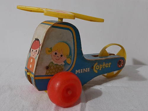 Antiguo Helicoptero De Juguete / Fisher Price
