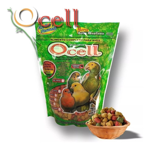 Alimento Para Loros Y Guacamayas Ocell 500 Gr