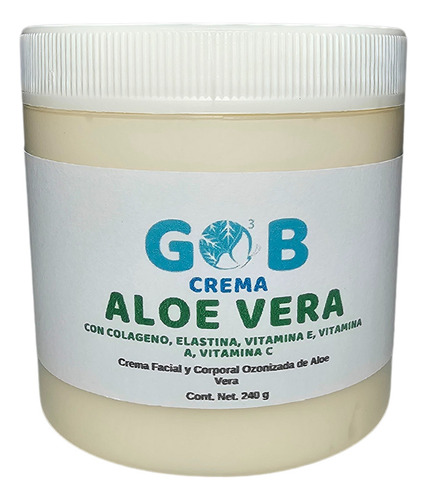 Crema De Aloe Vera Ozonizada - Gob - 240 G
