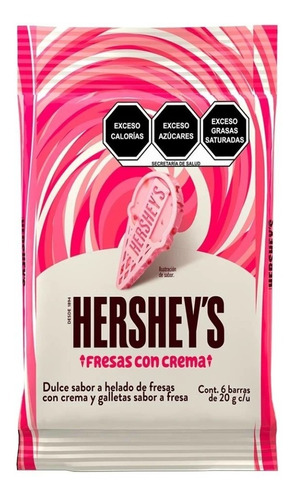 Chocolate Hershey´s Sabor Helado Fresas Crema Galletas 120g
