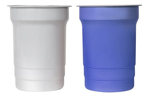 Vaso Aluminio Termosensible Al Frio Caja 10 Pz Para Fiestas Azul