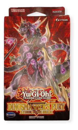 Deck de estrutura Yugioh Dinosmasher's Fury totalmente selado