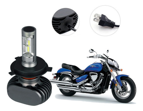 Lâmpada Ultra Led Farol Moto Suzuki Boulevard M 800 2011