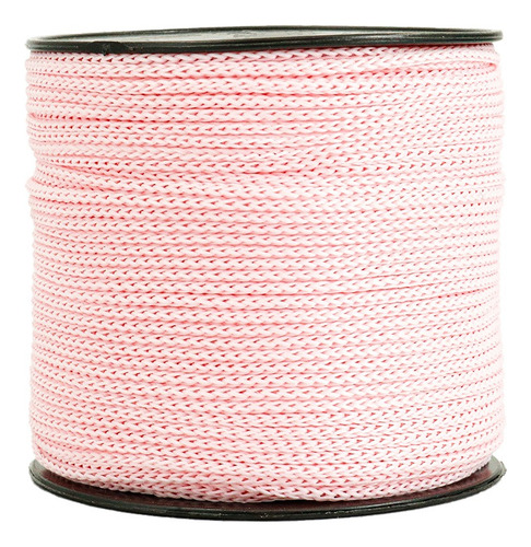 Cordón Cola De Rata Gruesa De Polipropileno 3mm A172 X100m Rosa