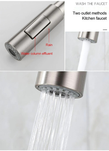 Llave Monomando Lavaplatos De Acero Inox Con Control Táctil