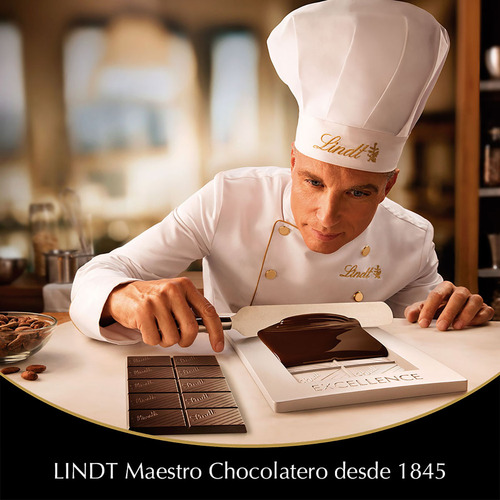 Pack 6 Chocolates Amargo Lindt Caramelo Y Sal De Mar 100g