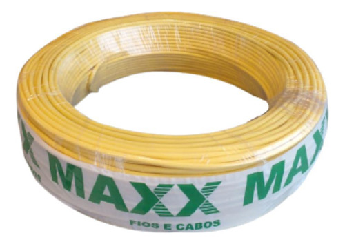 Cabo Flexivel 2,5mm Amarelo Rolo Com 100 Metros