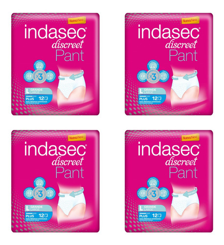 Indasec Discreet Pant Plus Lx48u Ropa Interior Incontinencia