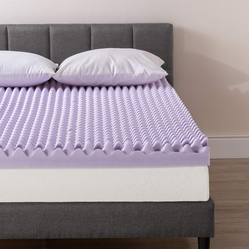 Colchón De Espuma Viscoelástica Infusión De Lavanda King