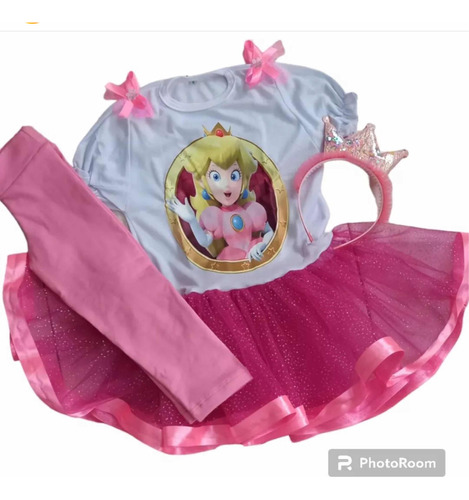 Conjunto Tutu Niña Princesa Peaches