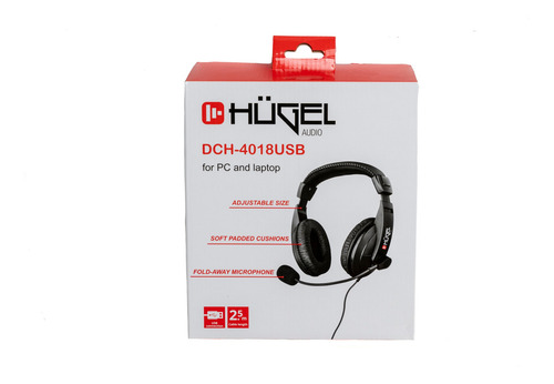 Imagen 4 de 8 de Auriculares Gamer Hügel Multimedia Microfono Usb Pc Cuota