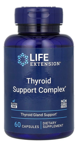 Life Extension Complejo De Apoyo Para La Tiroides 60caps Sabor Sin sabor