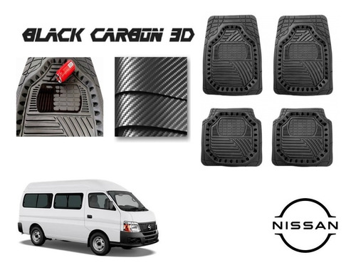Tapetes Premium Black Carbon 3d Nissan Urvan 2002 A 2014