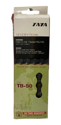 Cadena Bicicleta Taya 1/2*3/32 -116l/tb-50-works