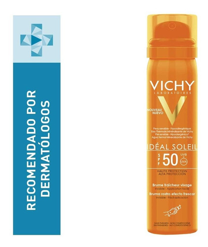 Protector Solar Facial En Spray Fps 50 Vichy Capital Soleil 