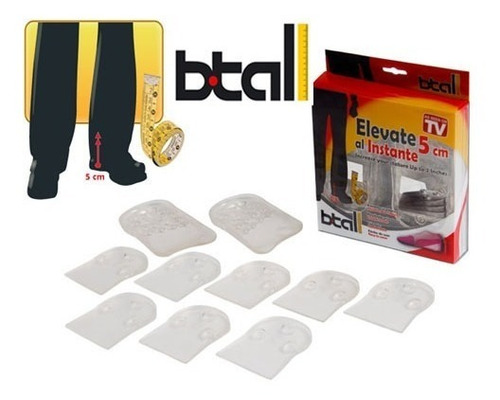 Plantillas Para Aumentar Estatura Hasta 5cm En 1 Seg Btall