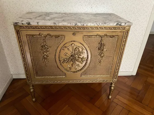 Mueble Antiguo Bar Estilo Luis Xv Dorado | MercadoLibre