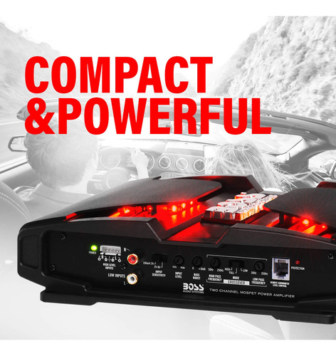 Amplificador De Coche 2 Canales 1000 Vatios Clase A/b Premiu