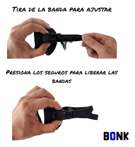 Visor De Buceo Frameless / Máscara Sin Marco + Estuche