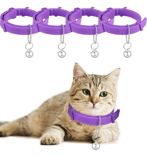 Collar Calmante De Feromona Para Gatos Con 2 Campanas
