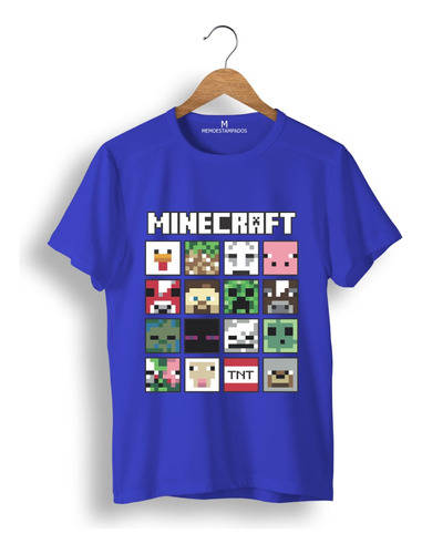 Remera: Minecraft Faces  Memoestampados