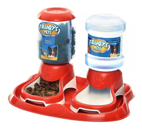 Comedouro Duplo Para Cachorros E Gatos Bebedouro Automatico