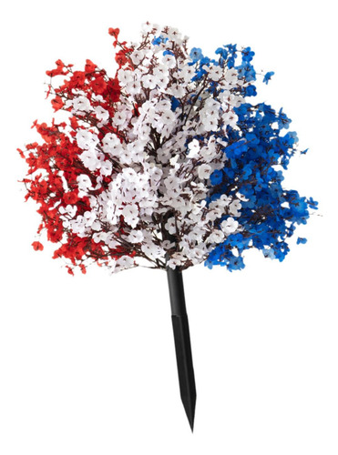Babys Breath Flores Artificiales Roja Roja Y Flores Azules