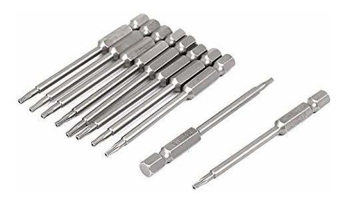 10 Unids Tt8 Torx Magnético Destornillador Bits S2 Ste...