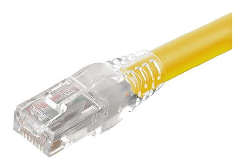 Cable Utp Patchcord Amp 1.20m Cat 5e Amarillo Rj45 Redes