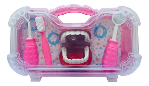 Kit Dentista Infantil Meninas Completo Com 4 Peças