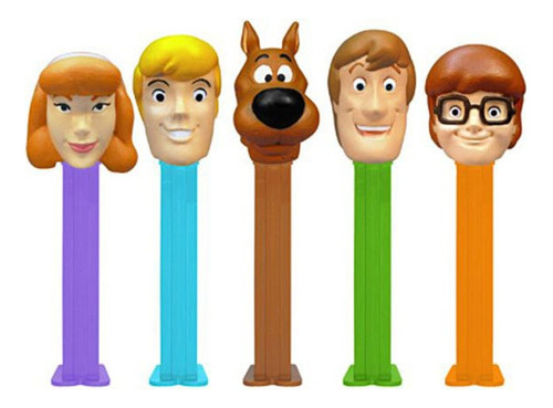 Dispensador Pez Scooby Doo (6 Piezas) No Incluye Pastillas 
