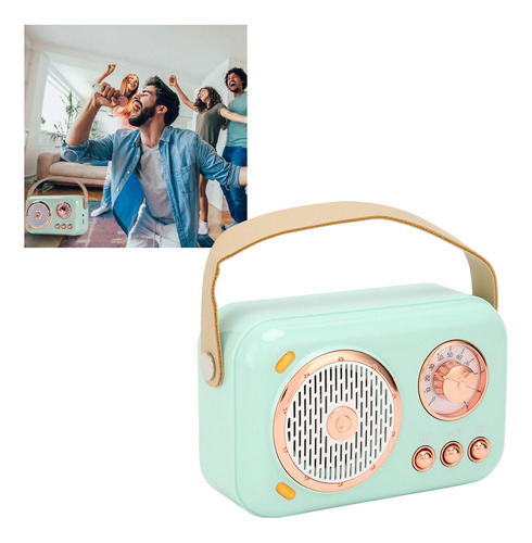 Mini Altavoz Bluetooth, Estéreo Retro, 6 Modos De Sonido, Po