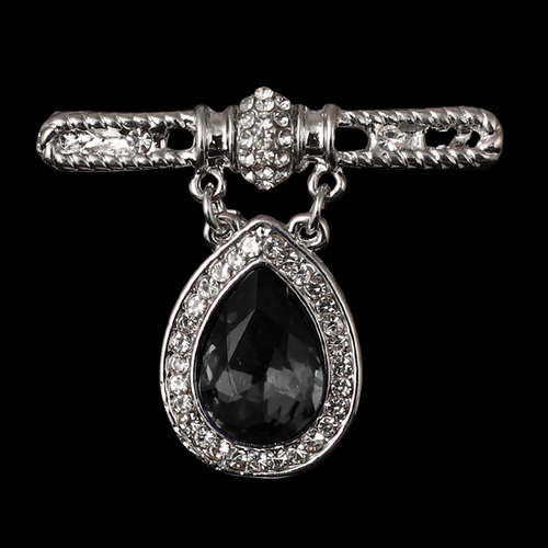 Broche Elegante Con Forma De Gota De Cristal De Moda Coreana
