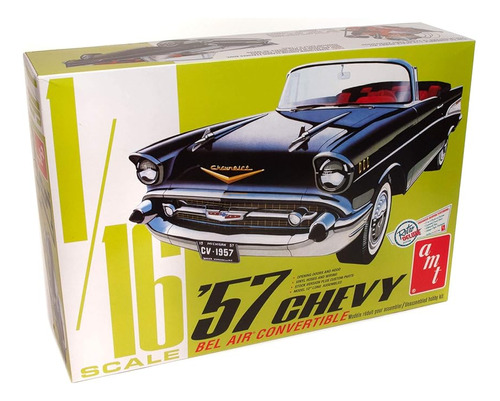 Round 2 1957 Chevy Bel Convertible 25 Scale Model Kit Amt115