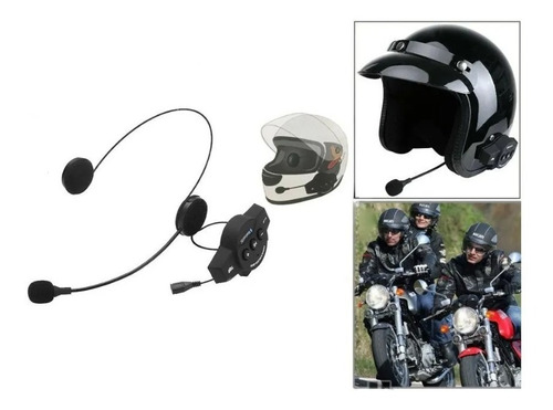 Audífono Bluetooth Para Casco De Moto Manos Libres Mp3