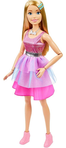 Barbie Large Dolls Muñeca 28  Rubia Rosa 61 Cms