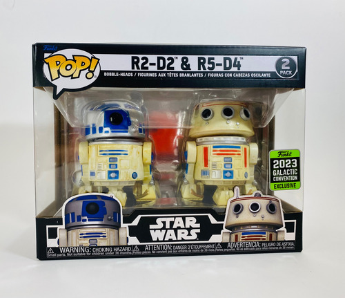 Funko Pop! Star Wars: R2-d2 & R5-d4 Galactic Convention '23