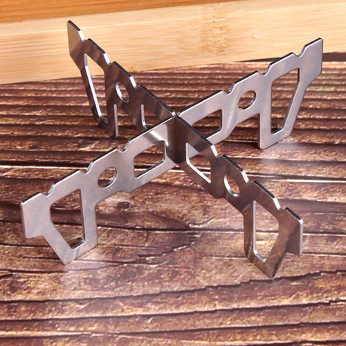Soporte De Estufa De Alcohol De Titanio Mini Portátil Para