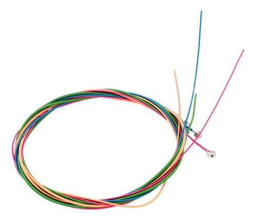 Juego De 4 Cuerdas De Colores Para Bajo Eléctrico, Acero Ino